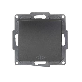 Gunsan Visage Kreuzschalter Schalter Unterputz Dunkelsilber